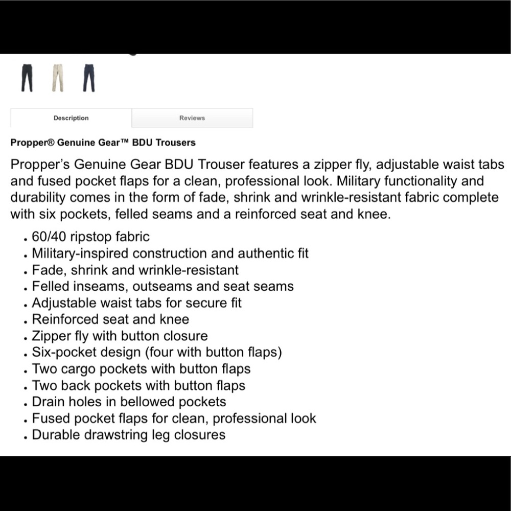 Genuine Gear Tactical Pants